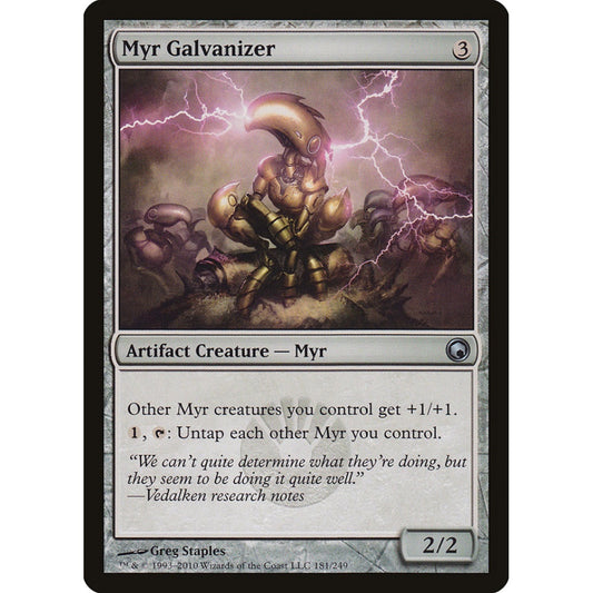 Myr Galvanizer uncommon 181 Magic the Gathering Scars of Mirrodin