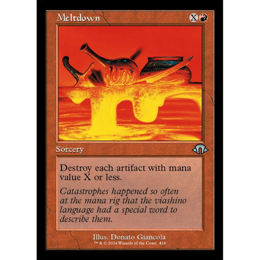 Meltdown, 418, uncommon, Magic: The Gathering, Modern Horizons 3