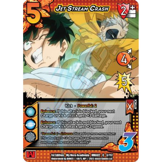 Jet Stream Crash, 3/117, C, UniVersus, MHA02 Crimson Rampage