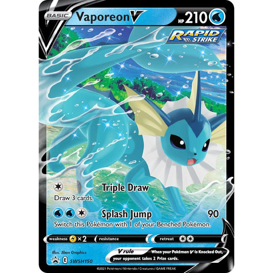 Vaporeon V Promo SWSH150 Pokemon Card Game Sword & Shield Promos