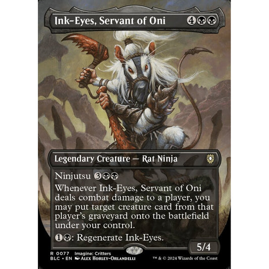 Ink-Eyes, Servant of Oni, 77, rare, Magic: The Gathering, Bloomburrow