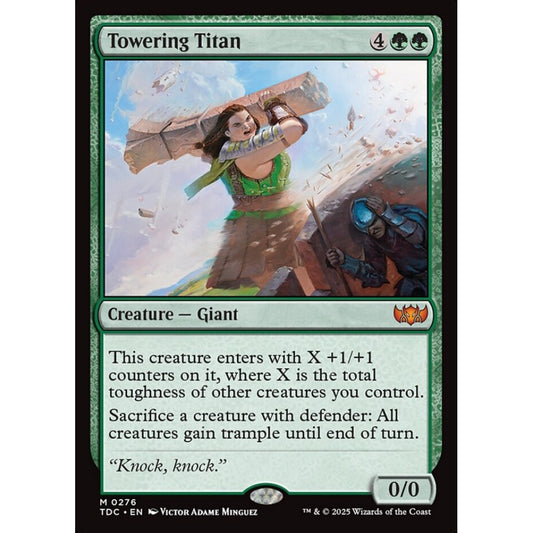Towering Titan mythic 276 Magic the Gathering Tarkir: Dragonstorm Commander