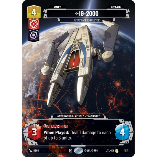 IG-2000, R, JTL 1031) Prestige, Star Wars Unlimited