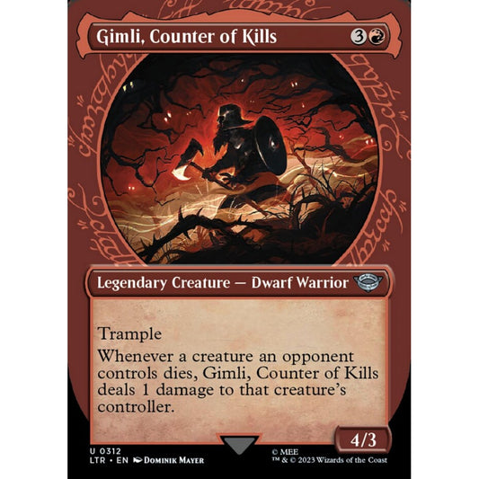 Gimli, Counter of Kills, uncommon, 312, Magic the Gathering, The Lord of the Rings: Tales of Middle-earth
