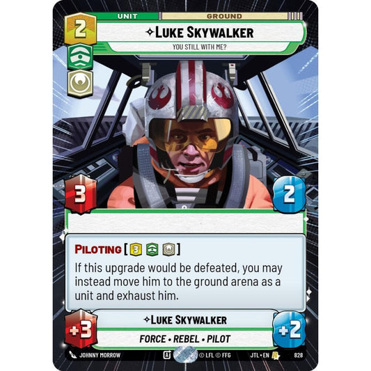 Luke Skywalker, R, JTL 828) Hyperspace Foil, Star Wars Unlimited