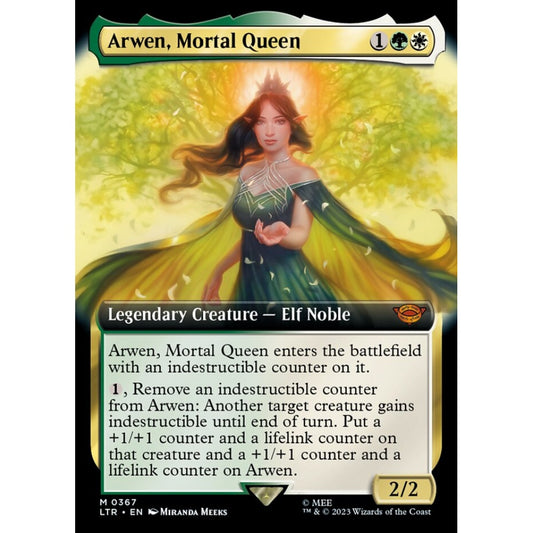 Arwen, Mortal Queen, mythic, 367, Magic the Gathering, The Lord of the Rings: Tales of Middle-earth