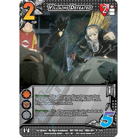 Villains Defeated, 5/5, MHA-Q01, Universus, MHA Promos, nan