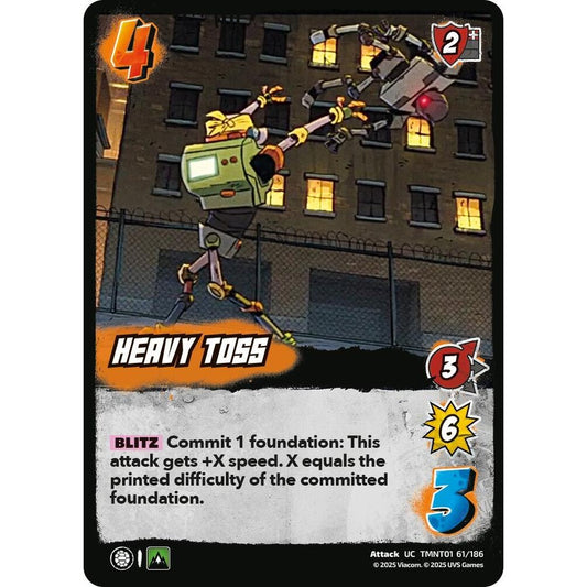 Heavy Toss 61/186 TMNT01 Universus Teenage Mutant Ninja Turtles Attack UC