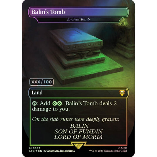 Ancient Tomb, mythic, 387z, Magic the Gathering, Tales of Middle-earth Commander