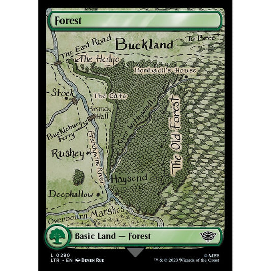 Forest, common, 280, Magic the Gathering, The Lord of the Rings: Tales of Middle-earth