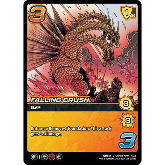 Falling Crush, 7/22, C, UniVersus, Challengers Godzilla & Mothra, King Ghidorah & Rodan