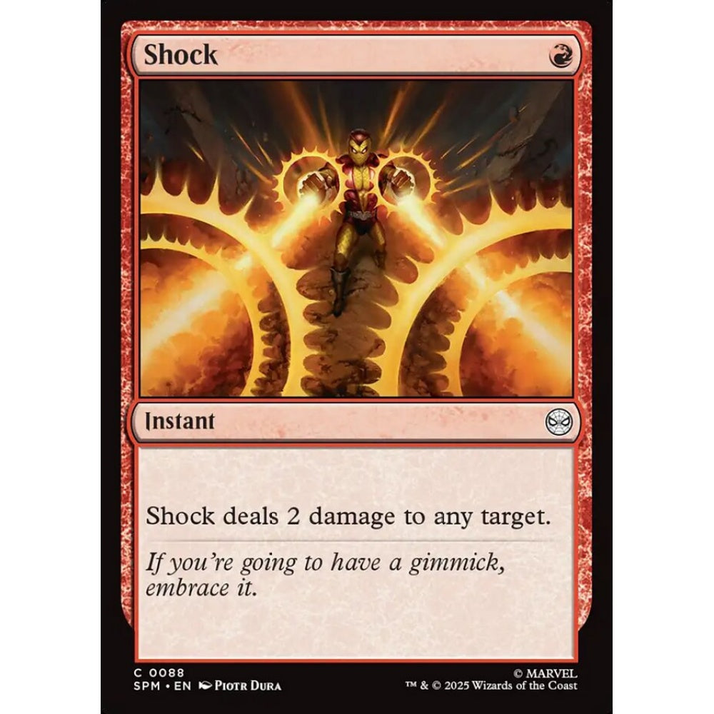 Shock common 88 Magic the Gathering Marvel's Spider-Man
