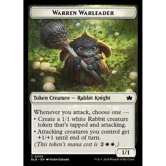 Warren Warleader, 5, common, Magic: The Gathering, Bloomburrow