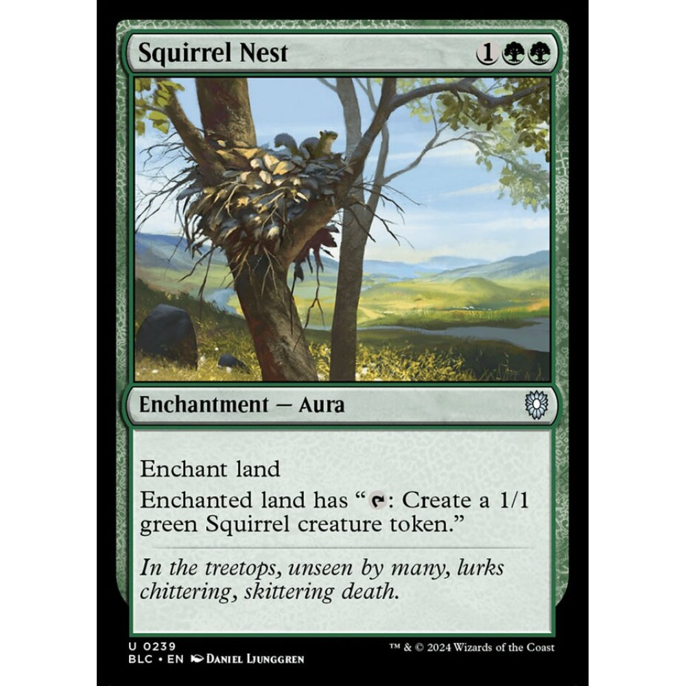 Squirrel Nest, 239, uncommon, Magic: The Gathering, Bloomburrow