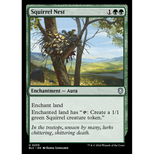 Squirrel Nest, 239, uncommon, Magic: The Gathering, Bloomburrow