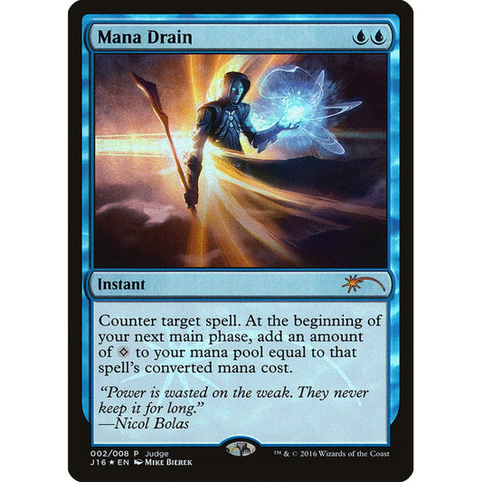 Mana Drain rare 2 Magic the Gathering Judge Gift Cards 2016