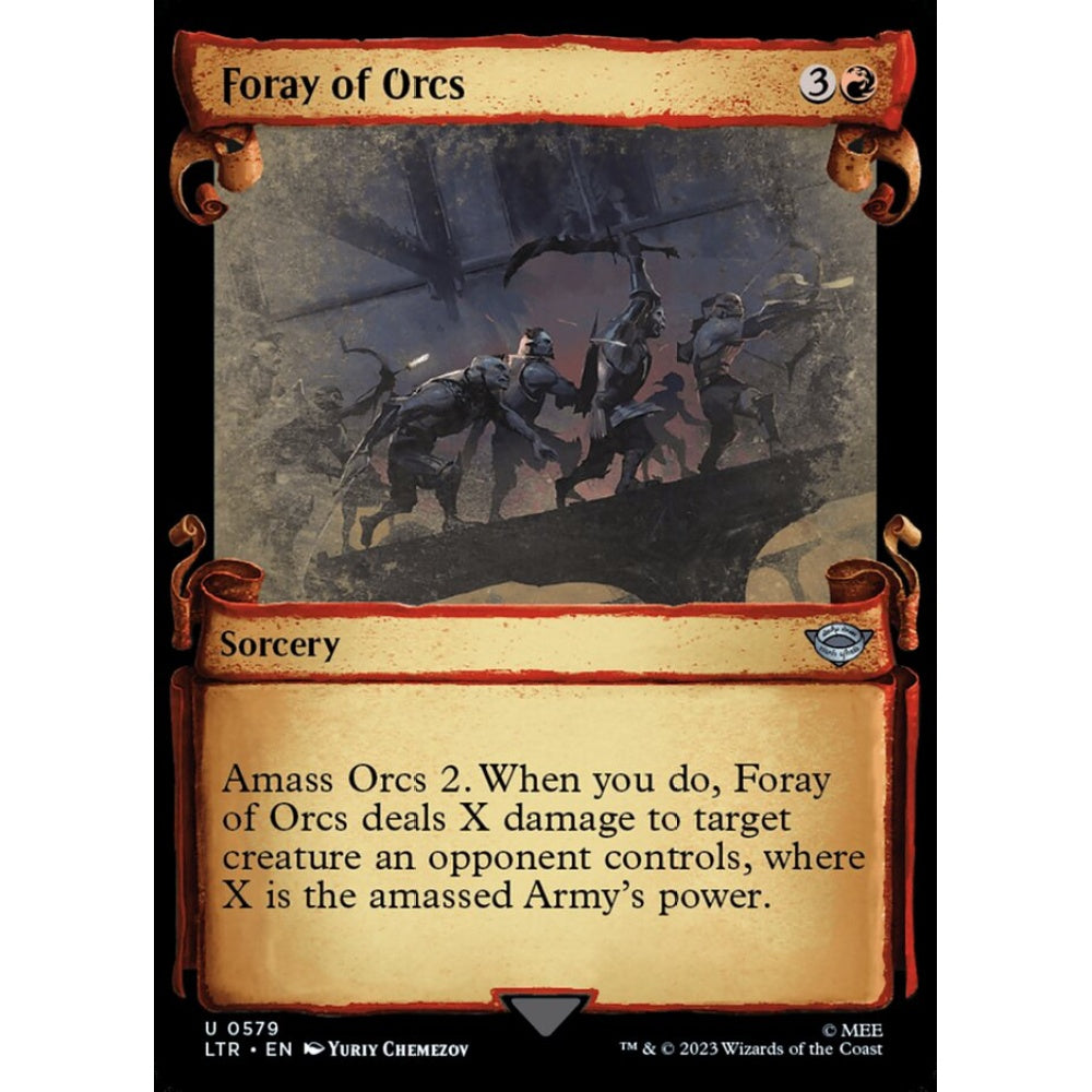 Foray of Orcs, uncommon, 579, Magic the Gathering, The Lord of the Rings: Tales of Middle-earth