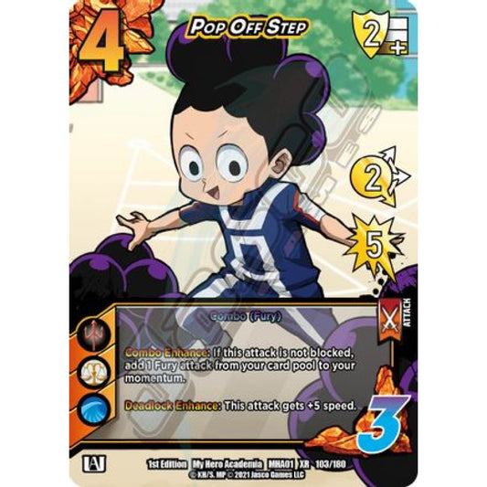 Pop Off Step, 103/180, XR, UniVersus, MHA01 My Hero Academia