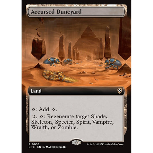 Accursed Duneyard, 36, rare, Magic: The Gathering, Aetherdrift Commander