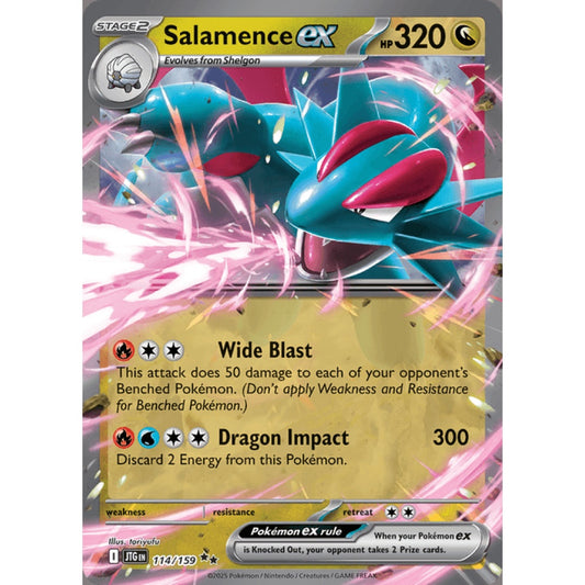 Salamence ex Double Rare 114/159 Pokemon Card Game Journey Together