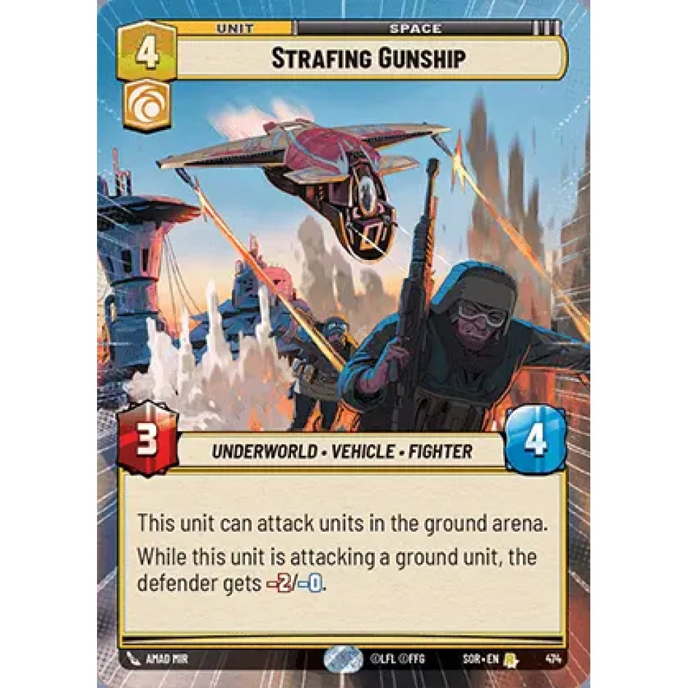 Strafing Gunship, 474, R, Star Wars Unlimited, Sparks Of Rebellion