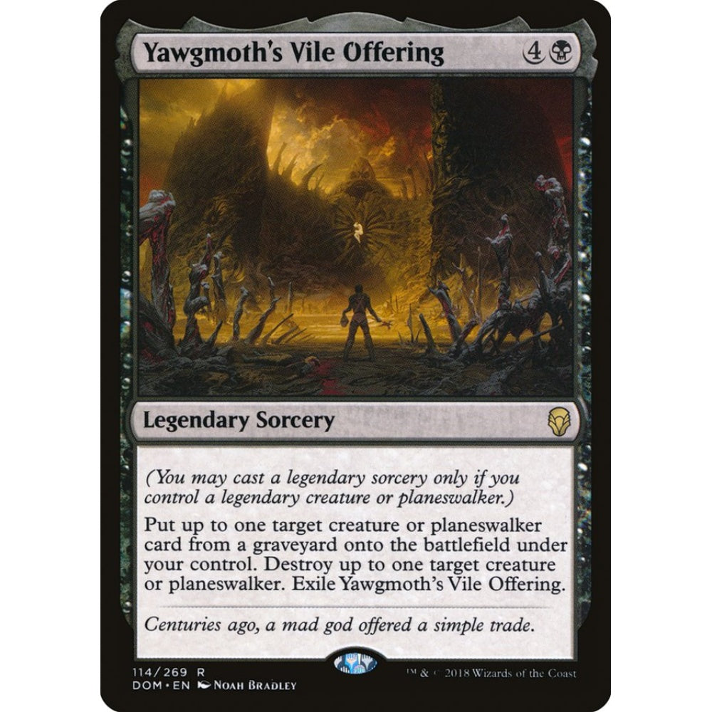 Yawgmoth's Vile Offering rare 114 Magic the Gathering Dominaria