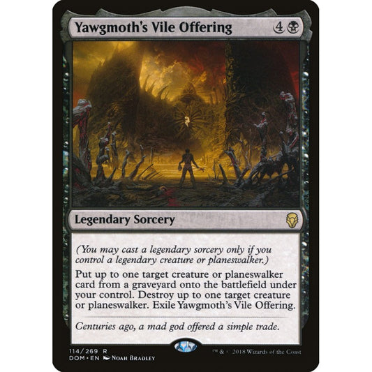 Yawgmoth's Vile Offering rare 114 Magic the Gathering Dominaria