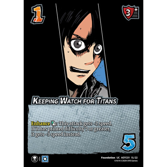 Keeping Watch for Titans, 15/22, UC, UniVersus, Attack on Titan: Battle for Humanity