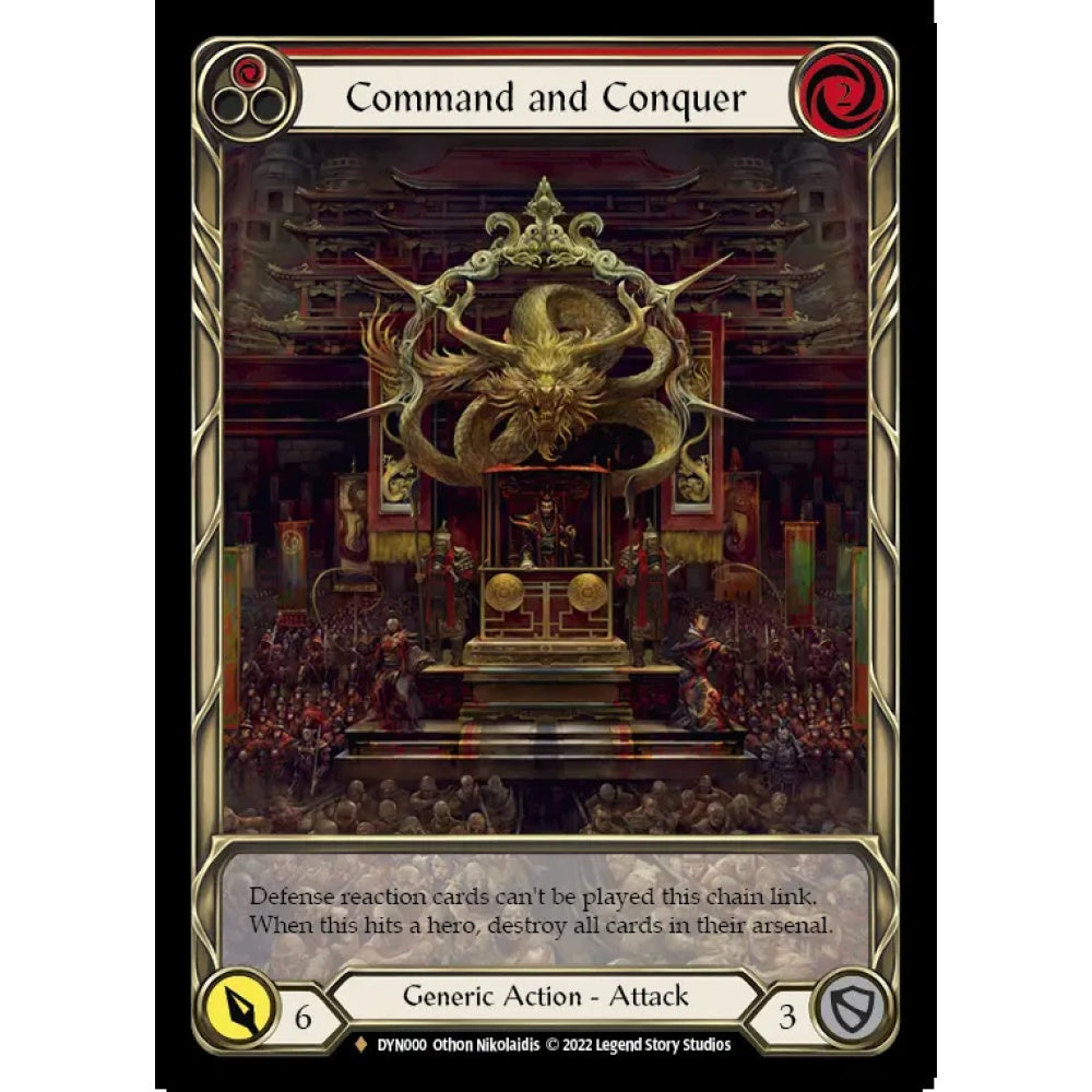 Command and Conquer DYN000-CF Fabled Flesh & Blood Trading Card Game Dynasty in Cold Foil Art
