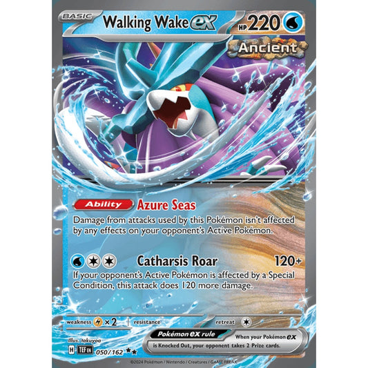Walking Wake ex Double Rare 050/162 Pokemon Card Game Temporal Forces
