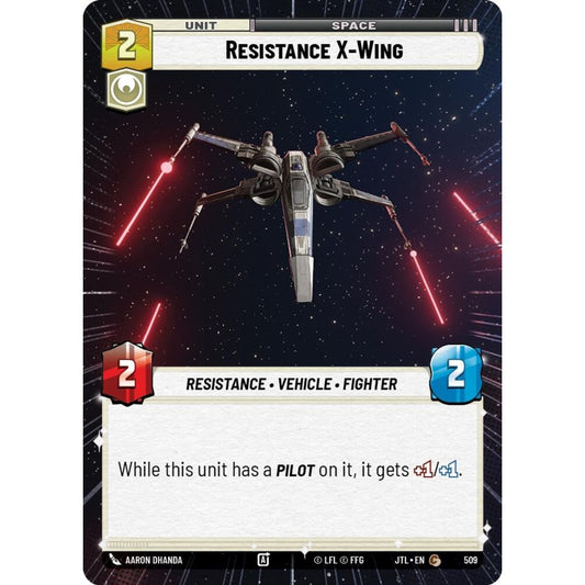 Resistance X-Wing, C, JTL 509) Hyperspace, Star Wars Unlimited