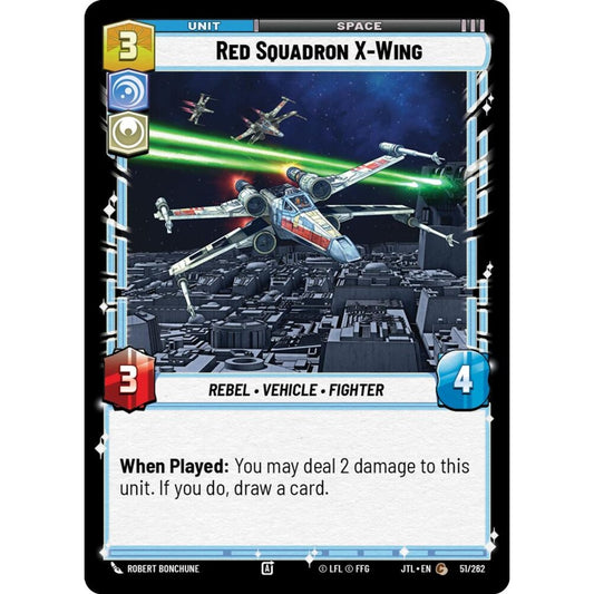 Red Squadron X-Wing, C, JTL 051), Star Wars Unlimited