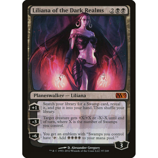 Liliana of the Dark Realms mythic 97 Magic the Gathering Magic 2013