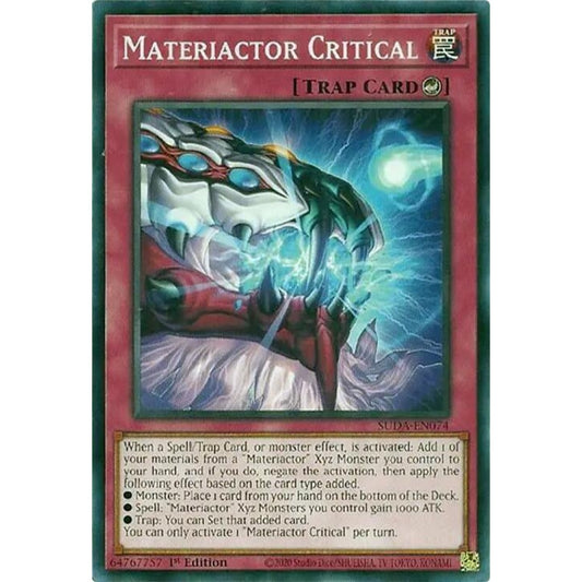 Materiactor Critical SUDA-EN074 Common Yu-Gi-Oh Supreme Darkness