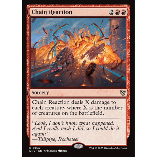 Chain Reaction, 47, rare, Magic: The Gathering, Aetherdrift Commander