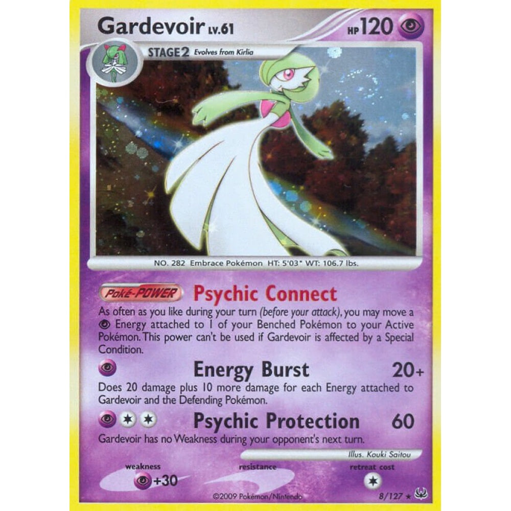 Gardevoir Rare Holo 8/127 Pokemon Card Game Platinum