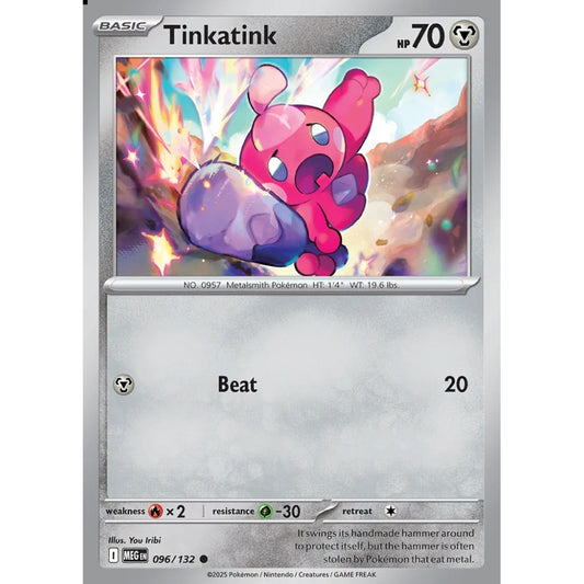 Tinkatink Common 096/132 Pokemon Card Game Mega Evolution