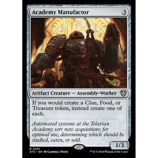 Academy Manufactor, 251, rare, Magic: The Gathering, Outlaws of Thunder Junction