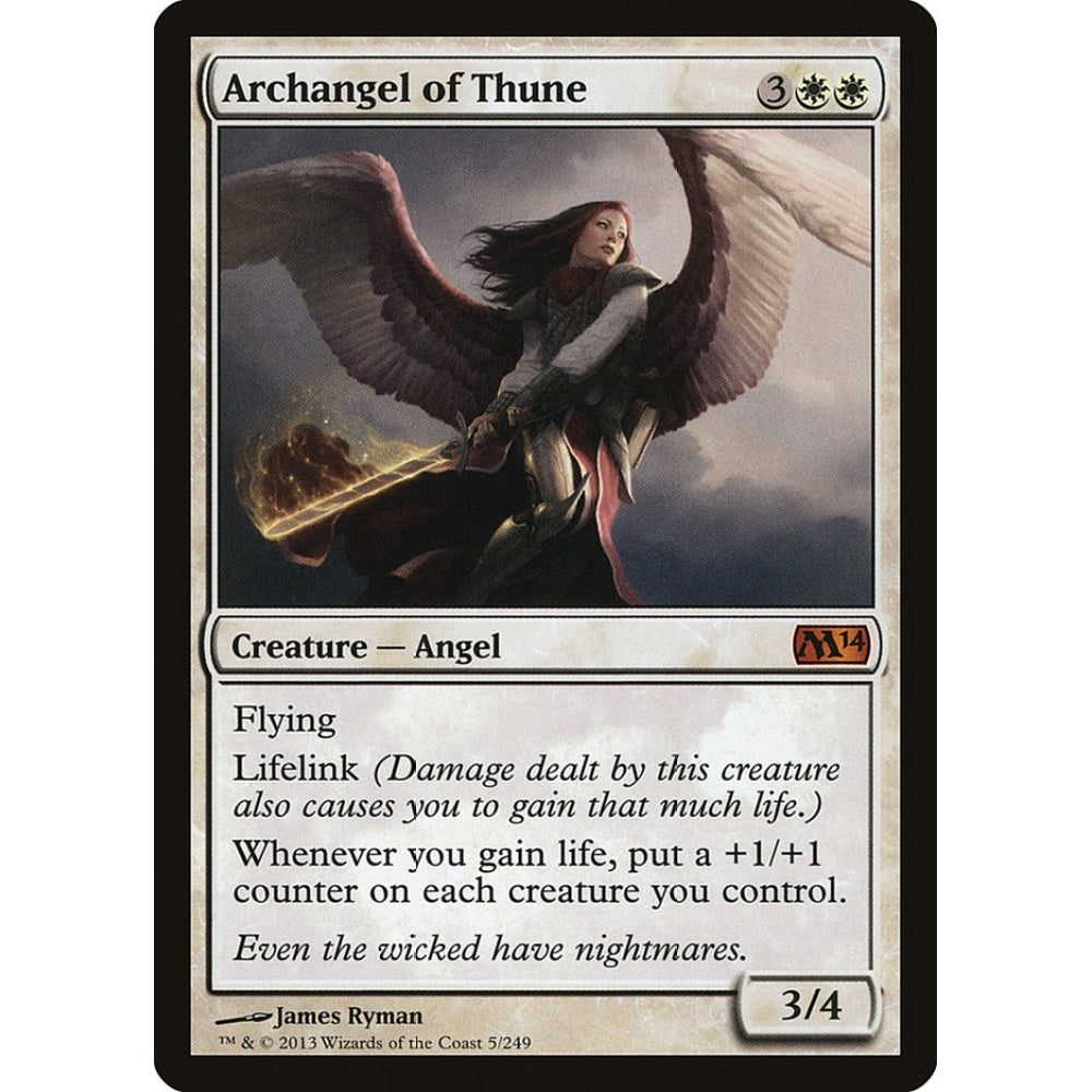 Archangel of Thune mythic 5 Magic the Gathering Magic 2014