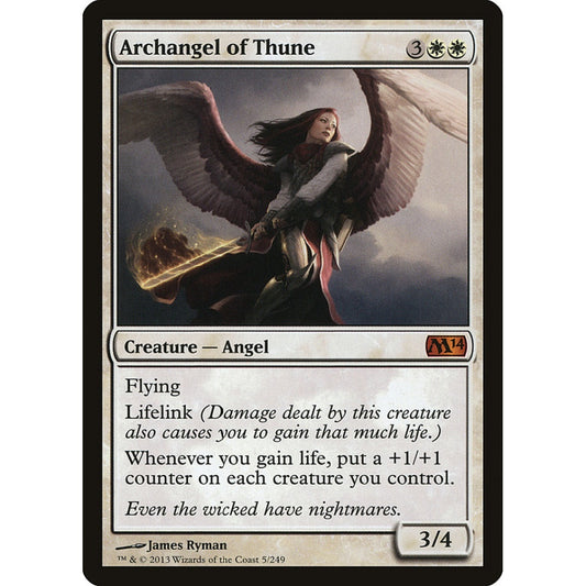 Archangel of Thune mythic 5 Magic the Gathering Magic 2014