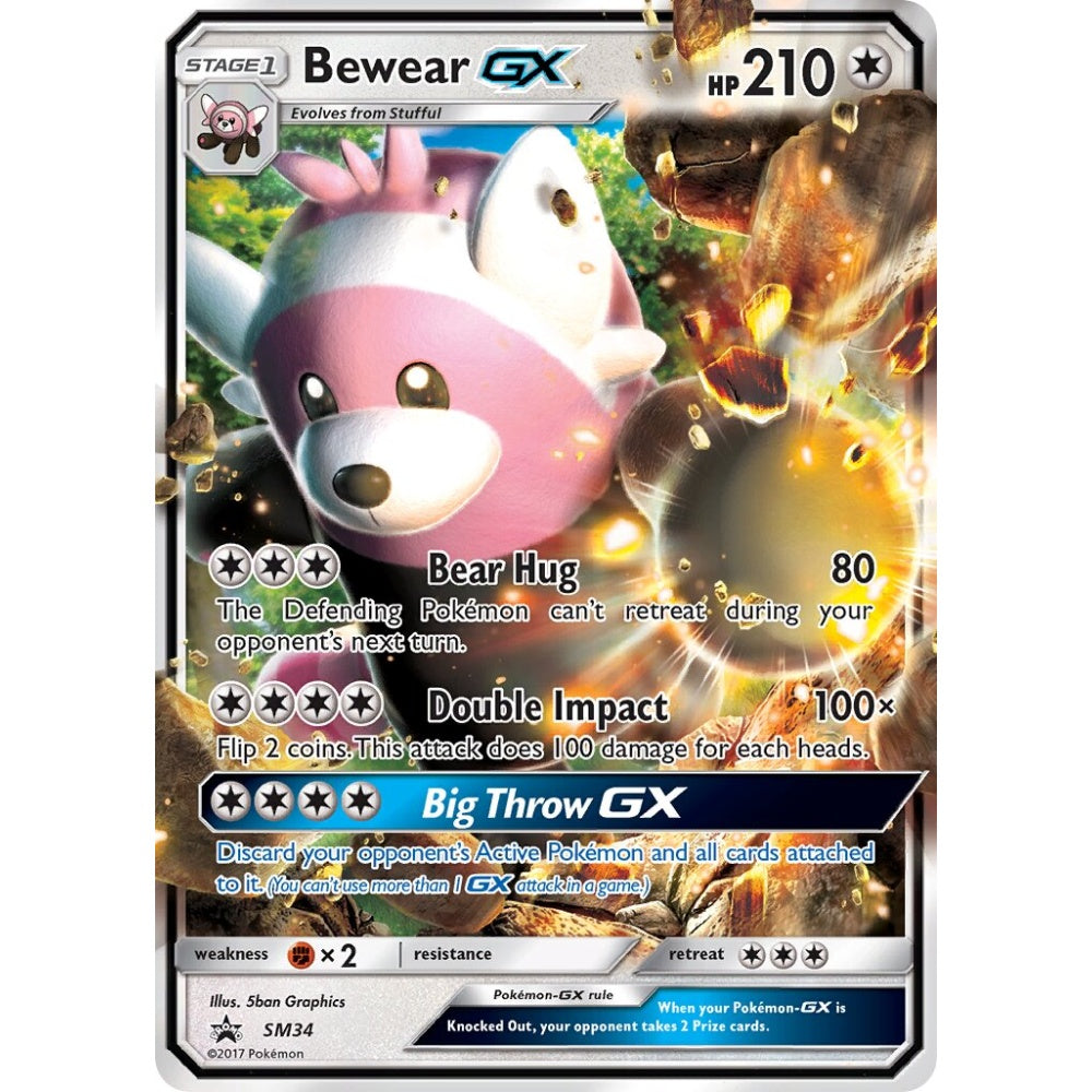 Bewear-GX Promo SM34 Pokemon Card Game Sun & Moon Promos