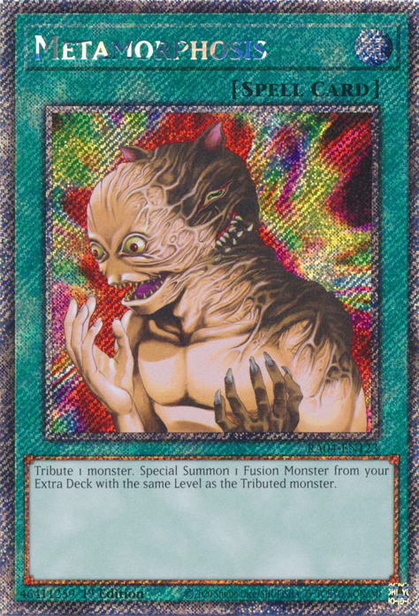 Metamorphosis RA04-EN123 QCR Quarter Century Secret Rare Yu-Gi-Oh Quarter Century Stampede in Art