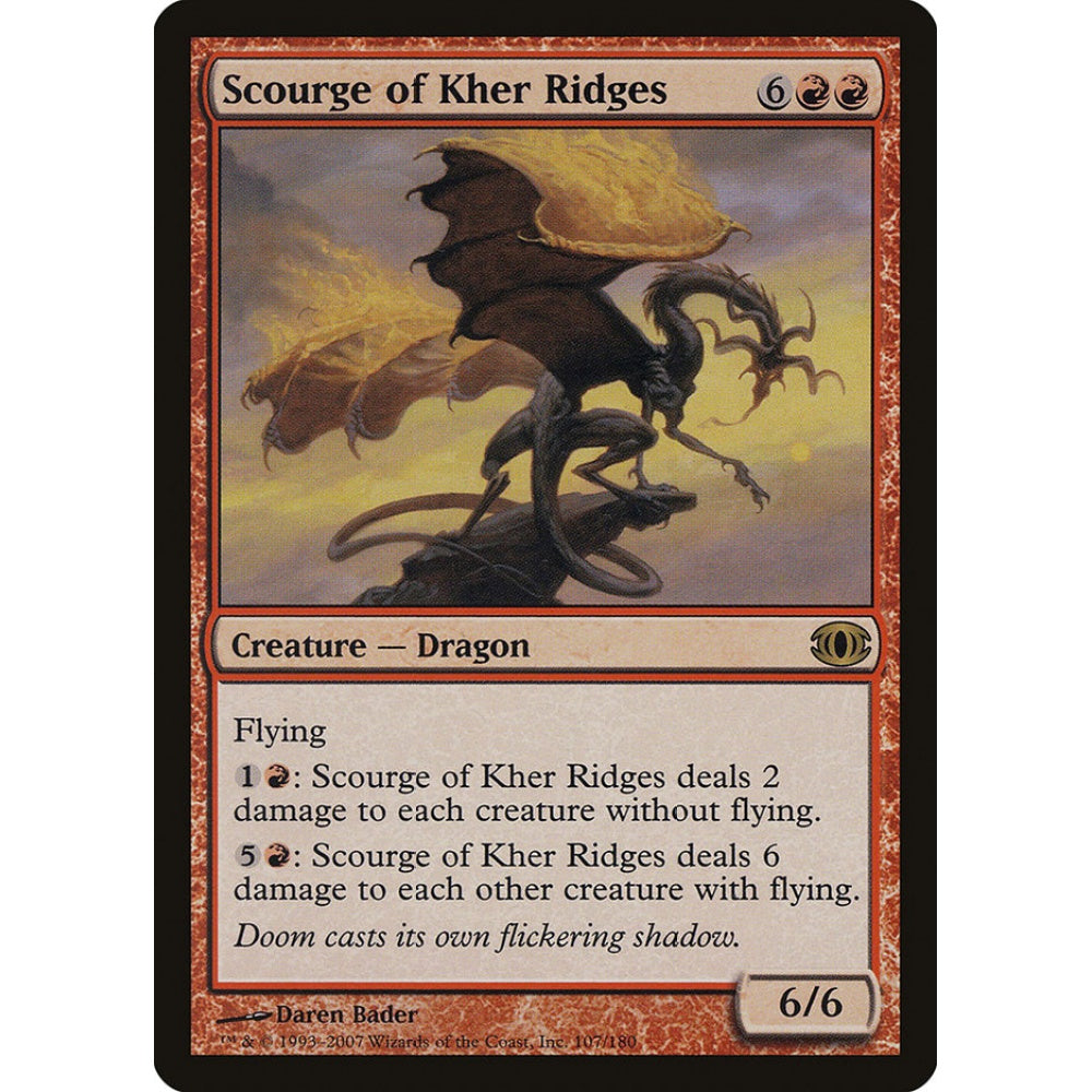 Scourge of Kher Ridges rare 107 Magic the Gathering Future Sight