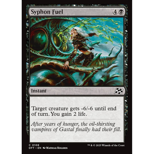 Syphon Fuel, 108, common, Magic: The Gathering, Aetherdrift