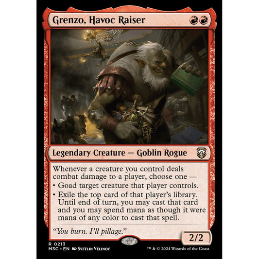 Grenzo, Havoc Raiser, 213, rare, Magic: The Gathering, Modern Horizons 3