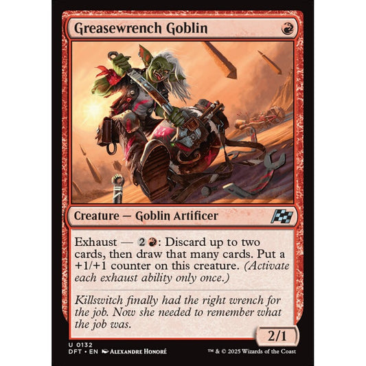 Greasewrench Goblin, 132, uncommon, Magic: The Gathering, Aetherdrift