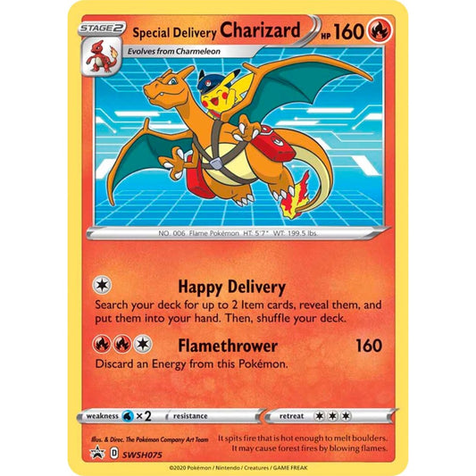 Special Delivery Charizard Promo SWSH075 Pokemon Card Game Sword & Shield Promos