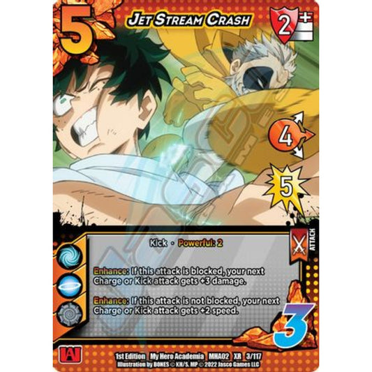 Jet Stream Crash, 3/117, XR, UniVersus, MHA02 Crimson Rampage