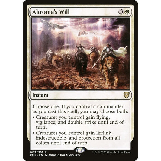 Akroma's Will rare 3 Magic the Gathering Commander Legends