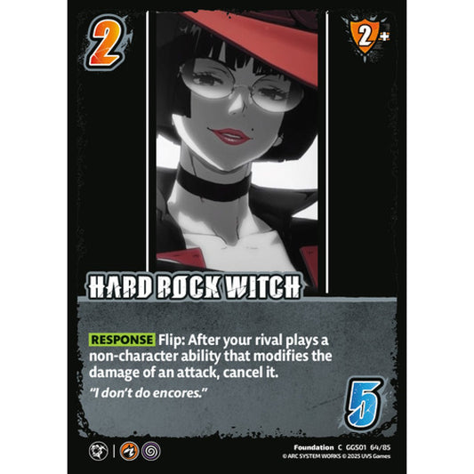 Hard Rock Witch 64/85 Universus Card Game Guilty Gear -Strive- C Non-Foil